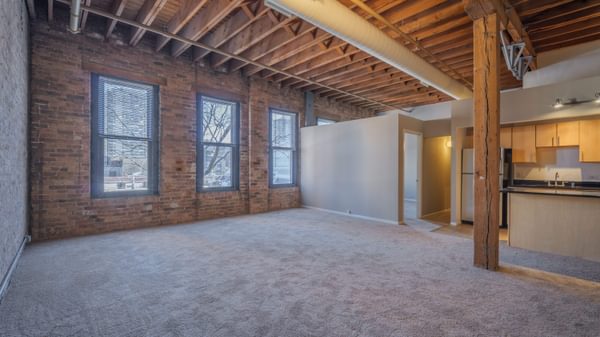 Unrenovated Living/Kitchen