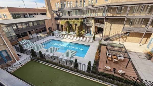 Cobblersquarelofts outdoor pool rendering