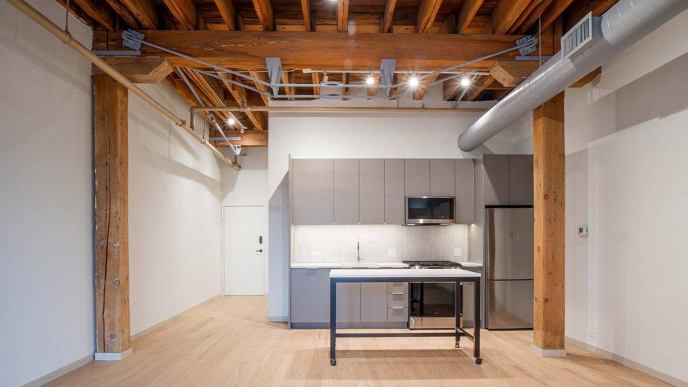 Cobblersquarelofts renovated loft kitchen 2