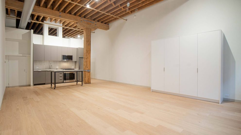 Cobblersquarelofts renovated loft living area